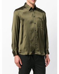 MSGM Rear Logo Fitted Shirt