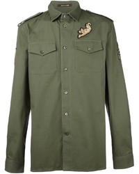 Roberto Cavalli Embellished Military Shirt