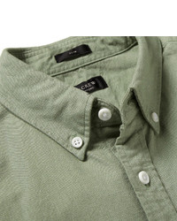 J.Crew Slim Fit Button Down Collar Cotton Oxford Shirt