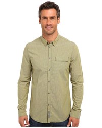 Calvin Klein Jeans Warm Olive Ls Woven Check Shirt
