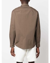 Armani Exchange Zip Up Cotton Shirt