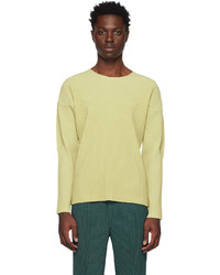 Homme Plissé Issey Miyake Beige Monthly Color January Long Sleeve T Shirt