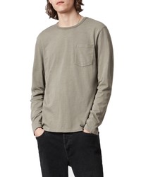AllSaints Gage Long Sleeve Cottont Shirt
