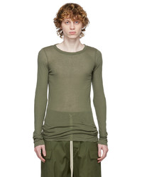 Rick Owens Green Long Sleeve T Shirt