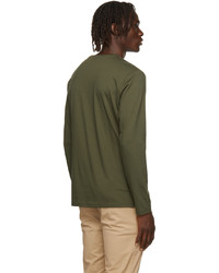 Lacoste Green Pima Cotton Long Sleeve T Shirt