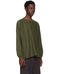 Homme Plissé Issey Miyake Green Release T 1 Long Sleeve T Shirt
