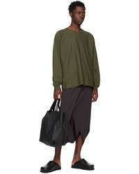 Homme Plissé Issey Miyake Green Release T 1 Long Sleeve T Shirt