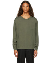 VISVIM Green Ultimate Jumbo Long Sleeve T Shirt