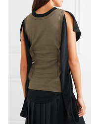 JW Anderson Layered Cotton Jersey Top