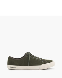 Olive Low Top Sneakers