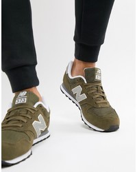 New Balance 373 Trainers In Green Ml373olv