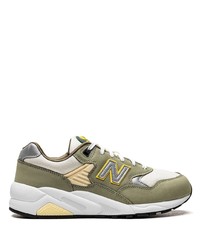 New Balance 580 Olive Low Top Sneakers