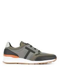 Tod's Colour Block Lace Up Sneakers
