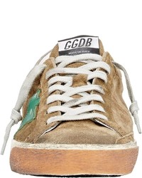 Golden Goose Deluxe Brand Golden Goose Distressed Superstar Sneakers Green