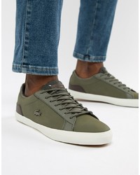 green lacoste sneakers