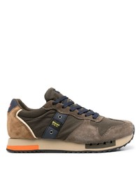 Blauer Multi Panel Lace Up Sneakers