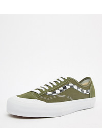 Vans Style 36 Trainers In Khaki Green At Asos