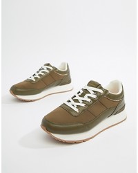 Pull&Bear Trainer In Green