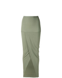 Rick Owens Lilies Long Wrap Style Skirt