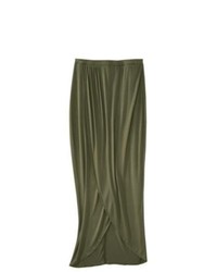 Second Skin, LLC Mossimo Wrap Front Maxi Skirt Paris Green M
