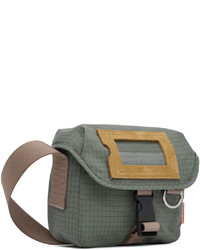 Acne Studios Gray Mini Foldover Flap Messenger Bag