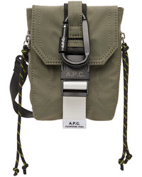A.P.C. Khaki Trek Messenger Bag