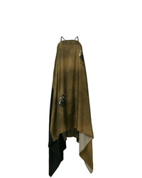 Uma Wang Colourblock Asymmetric Midi Dress