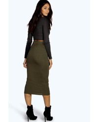 Boohoo Imogen Longline Jersey Skirt