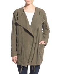 Velvet by Graham & Spencer Asymmetrical Zip Military Jacket