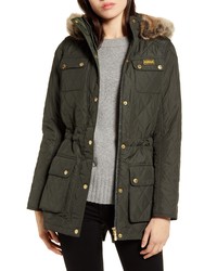 Barbour Bintl Enduro Quilted Jacket With Faux