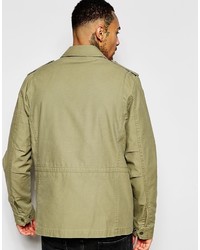 Asos Brand Military M65 Jacket In Khaki