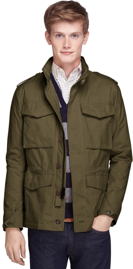 Brooks Brothers Military Waxed Cotton Blend Jacket, $298 | Brooks ...