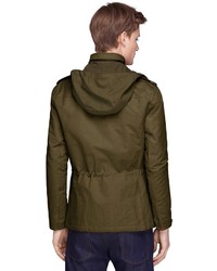 Brooks Brothers Military Waxed Cotton Blend Jacket