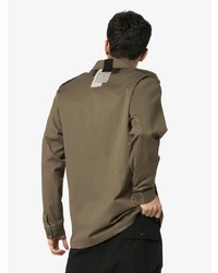 78 Stitches Collared Patchwork Embellished Military Jacket