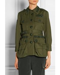 Marc Jacobs Embellished Cotton Twill Jacket