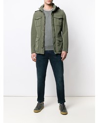 Herno Hooded Military Jacket