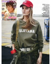 Hye Park Lune Mercury Military Jacket In Army Green As Seen On Jessica Alba And Nikki Reed