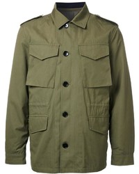 Kent & Curwen Detachable Quilted Military Jacket