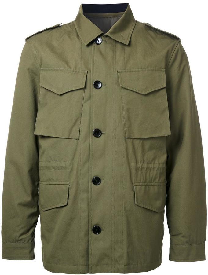 Kent & Curwen Detachable Quilted Military Jacket, $475 | farfetch.com ...