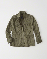 Abercrombie & Fitch Military Twill Shirt Jacket