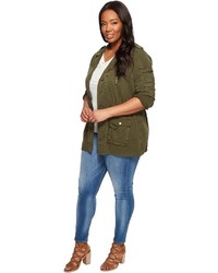Lucky Brand Plus Size Soft Military Jacket