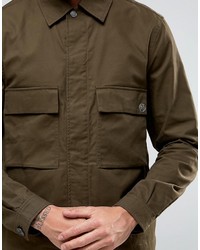 Paul Smith Ps By Military Jacket In Khaki