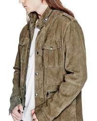 GUESS Suede Military Jacket
