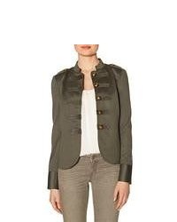 The Limited Military Inspired Jacket Green M