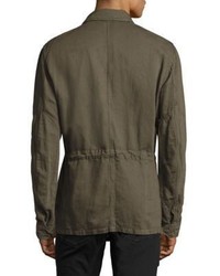 Belstaff Weymouth Cotton Linen Military Jacket