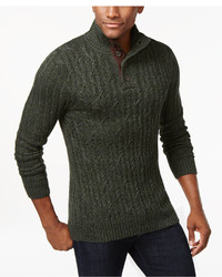 Tasso Elba Chunky Mock Neck Sweater Only At Macys