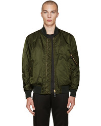 burberry green bomber jacket