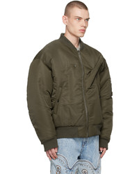 Y/Project Khaki Pinched Bomber Jacket