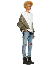 Fear Of God Ssense Green 4th Collection Bomber Jacket, $1,095