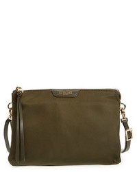 Olive Nylon Crossbody Bag